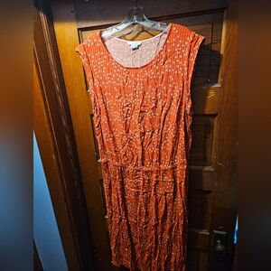 Boden Red Patterned Dress